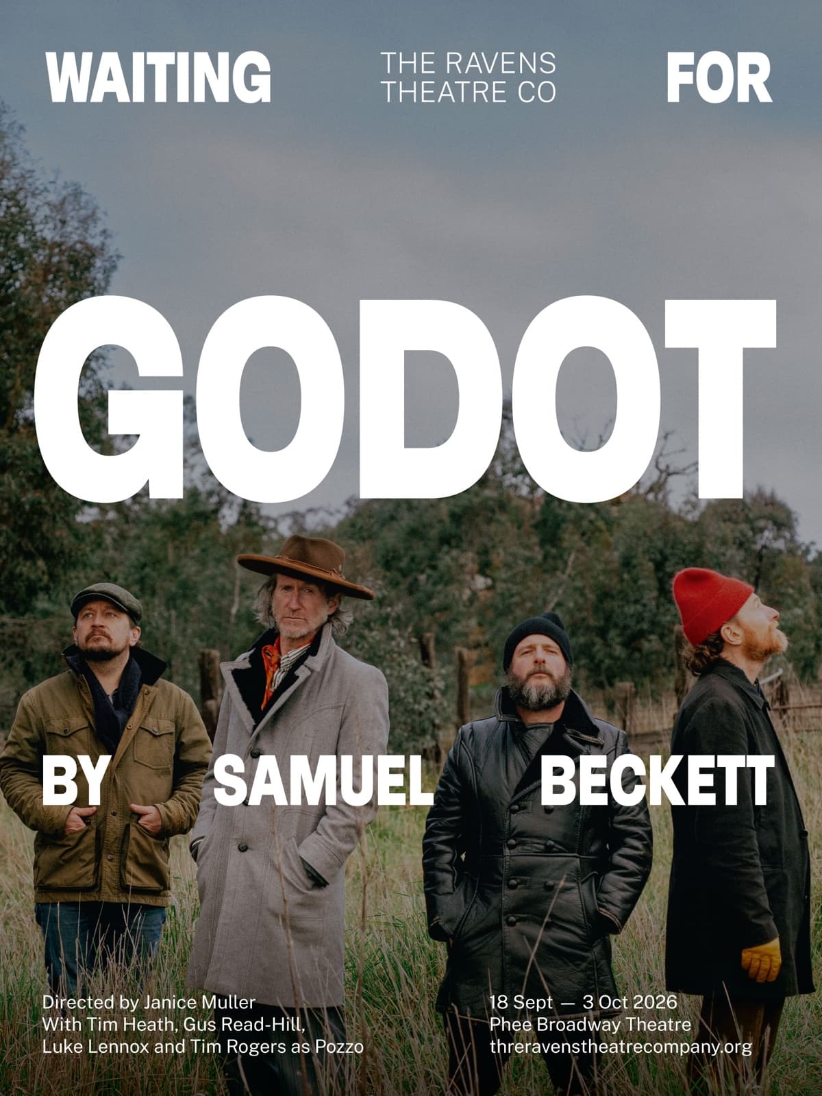 Poster for the play 'Waiting for Godot'