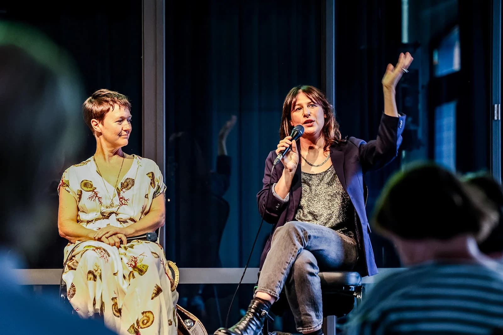 Dr. Bonny Cassidy and Shelley Krape at the Business in Practice Series panel