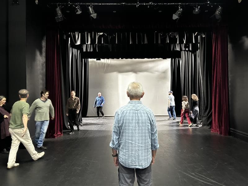 The Seagull cast in rehearsal at The Phee Broadway Theatre